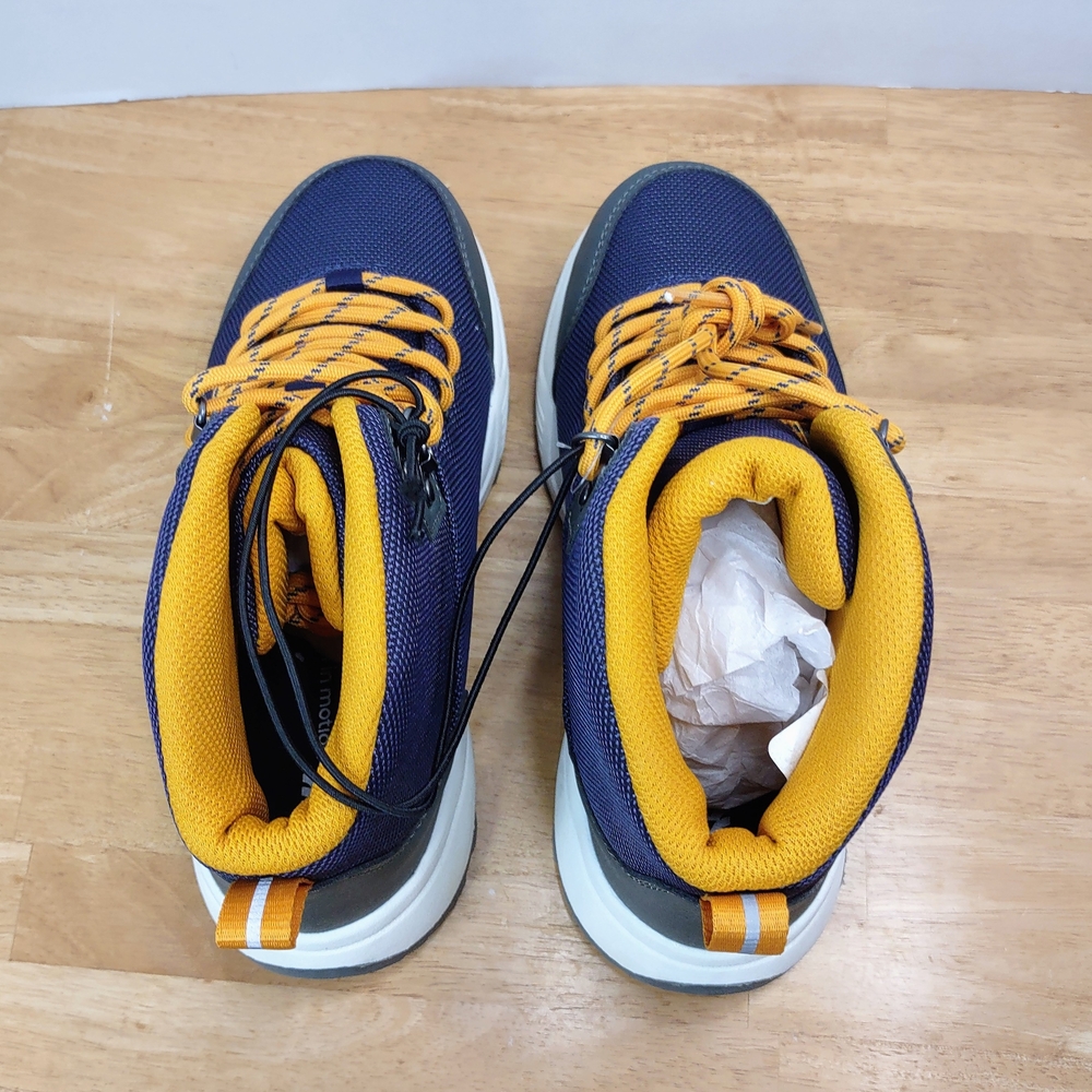 Navy and Yellow Hiking Boots - Picture 2 of 7